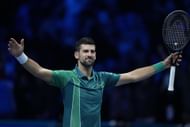 Novak Djokovic at the ATP Finals